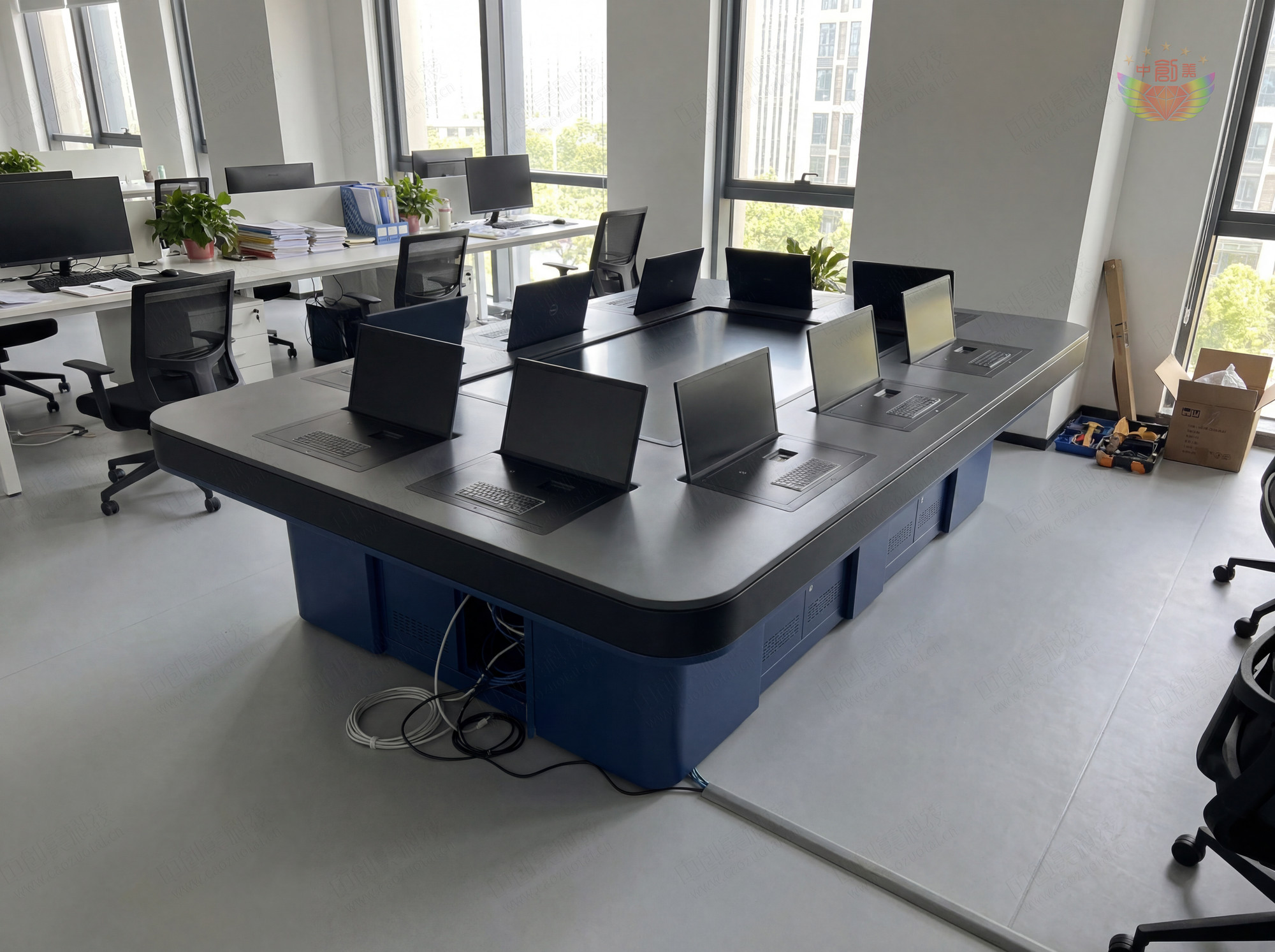 一體化電子沙盤操作臺圖片